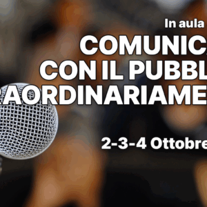 Comunicare con il pubblico straordinariamente 2026